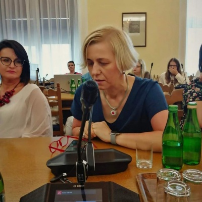 Głos zabiera Małgorzata Ziemnicka - członek Zarządu Miejskiego Nowej Lewicy w Radomiu